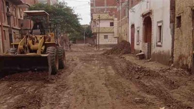 استمرار أعمال الرصف والتطوير بالشهداء والباجور ومنوف وتلا فى المنوفية