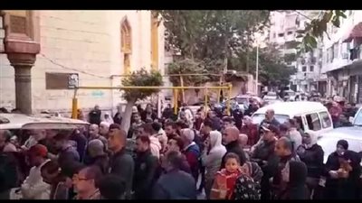 تشييع جثامين ضحايا العقار المنهار بمنطقة الجمرك في الإسكندرية 