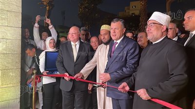 افتتاح أعمال تطوير وترميم مسجد الحاكم بأمر الله بشارع المعز (صور)