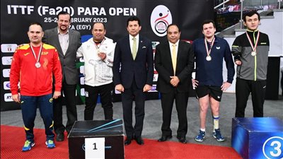 وزير الرياضة يشهد ختام بطولة مصر الدولية لتنس الطاولة البارالمبية