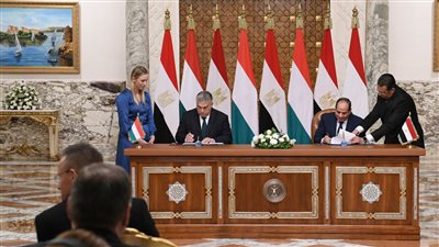  10 صور ترصد نتائج المباحثات المصرية المجرية بالاتحادية، إعلان الشراكة الإستراتيجية الأبرز