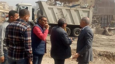 إزالة السوق العشوائي بجوار محطة المرج الجديدة (صور)