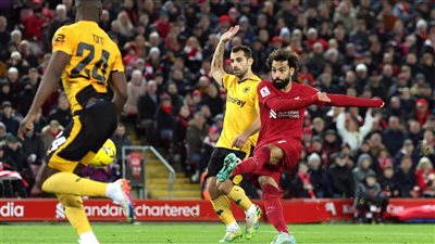 محمد صلاح يحرز الهدف الثاني لليفربول في مرمى ولفرهامبتون  