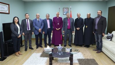 القس أندريه زكي يستقبل رئيس الكنيسة الأسقفية ووفدًا من السريانية