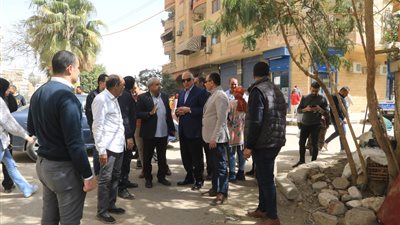 محافظ الجيزة يتفقد محور عمرو بن العاص (صور) 