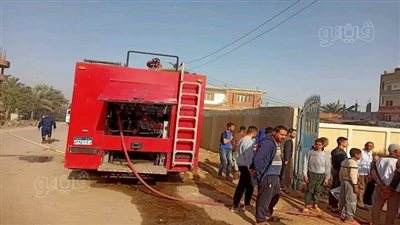 إخماد حريق في مجلس قرية فنارة بالإسماعيلية