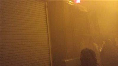 إصابة 6 أشخاص بحريق في مخزن مواد غذائية بالإسماعيلية 