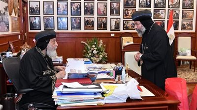 البابا تواضروس يتلقى تقريرا عن الخدمة في إيبارشية المنصورة