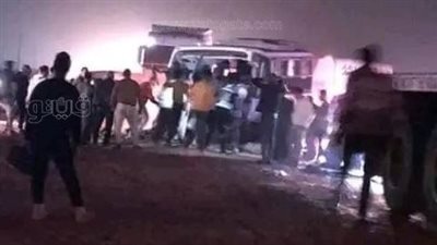 تسليم جثامين ضحايا حادث طريق بلبيس في الشرقية لذويهم (صور)