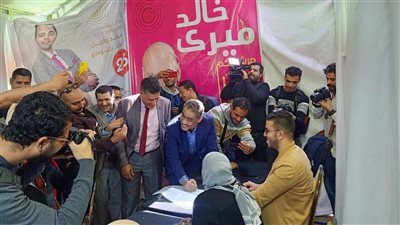 ضياء رشوان يسجل في كشوف الجمعية العمومية للصحفيين (صور)