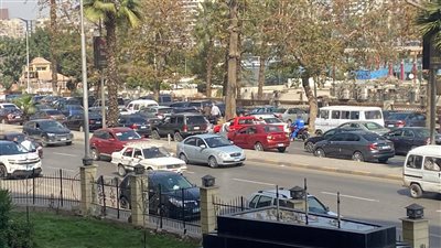 تكدس مروري بشارع البحر الأعظم بالتزامن مع انتخابات نقابة المهن التمثيلية (فيديو وصور)