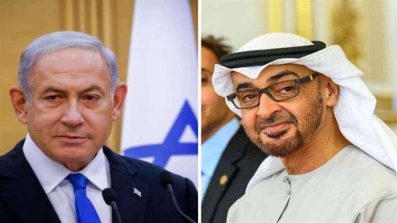 محمد بن زايد ونتنياهو،