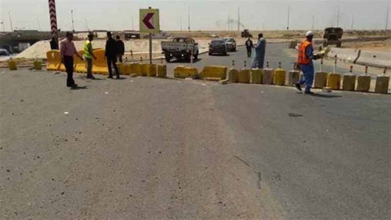 إغلاق طريق بالجيزة،