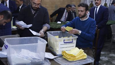 استمرار فرز أصوات انتخابات نقابة المهن التمثيلية ( صور) 