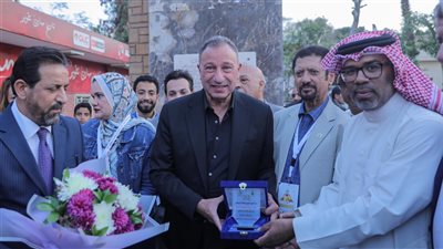 الخطيب يستقبل وفد النادي الدولي للإعلام الرياضي