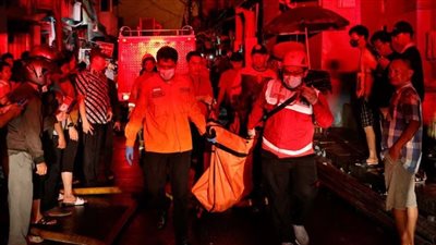 مصرع  وإصابة العشرات في حريق ضخم بإندونيسيا (صور)