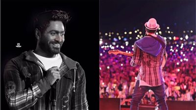 تامر حسني يشعل أولى حفلاته الخاصة بالجامعات لعام 2023 (صور)