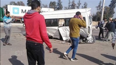 الدفع بـ 11 سيارة إسعاف لنقل مصابي حادث طريق الإسماعيلية الصحراوي 