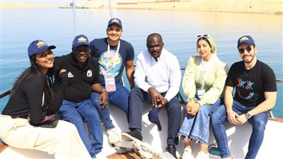 جولة تفقدية لوفد كاف في قناة السويس على هامش بطولة أمم أفريقيا