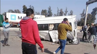 نقل مصابي حادث طريق الإسماعيلية الصحراوي لمستشفى أبو خليفة للطوارئ