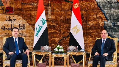 5 رسائل مهمة من السيسي لرئيس وزراء العراق (صور) 