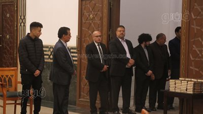 مندوب عن الرئيس السيسي أول الحضور في عزاء محيي الدين الغريب (صور)