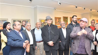 كبار التشكيليين في افتتاح معرض رضا عبد السلام بأتيليه العرب (صور) 