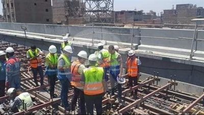 أعمال تنفيذ المرحلة 3 ب - الخط الثالث لمترو الأنفاق بالجيزة (صور)