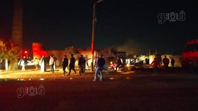 استعجال التقرير المروري في تفحم سيارة ملاكي في التجمع الأول بالقاهرة