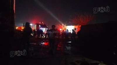 إخماد حريق نشب داخل مصنع بلاستيك في أكتوبر