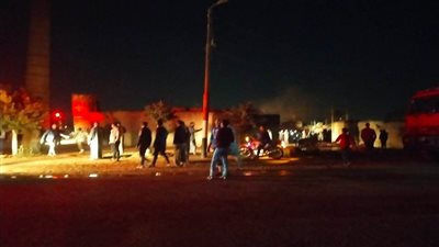 التصريح بدفن جثتي شابين لقيا مصرعهما في حريق مصنع طوب بالشرقية