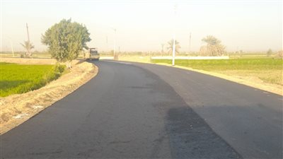 رصف طريق منشأة خشبة التتالية بالقوصية محافظة أسيوط 