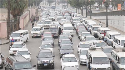 كثافات مرورية أعلى كوبري أكتوبر ووسط البلد 