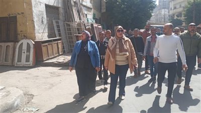 حملة في غرب الإسكندرية لإزالة الإشغالات والتعديات بميدان باب سدرة 