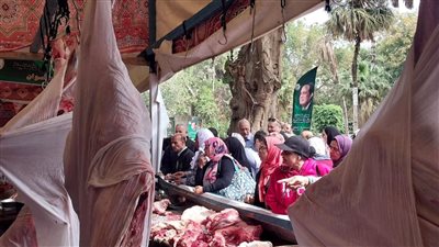 أسعار اللحمة البلدي والمجمدة في معرض خير بلدنا بحديقة الأورمان (صور)