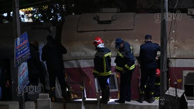 أسماء عدد من المصابين في حادث تصادم قطار قليوب 