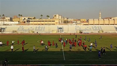 اعتراضات شباب طامية علي تسجيل مصر للمقاصة هدف الفوز (صور)