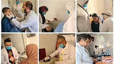 الكشف على 1597 مواطنا خلال قافلة طبية بقرية البهي في البحيرة (صور)