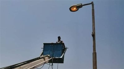 خطة حي حلوان للارتقاء بمستوى الإضاءة العامة بالشوارع
