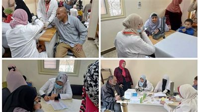 قافلة سكانية شاملة بقرية زمران النخل بالدلنجات في البحيرة (صور)