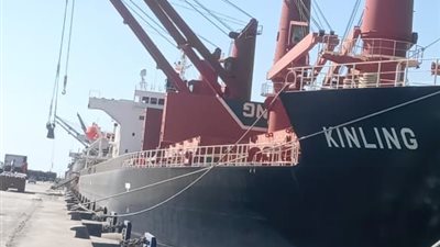 تصدير خام الكلينكر للسوق الإسبانية و600 طن حديد لسيراليون من شرق بورسعيد