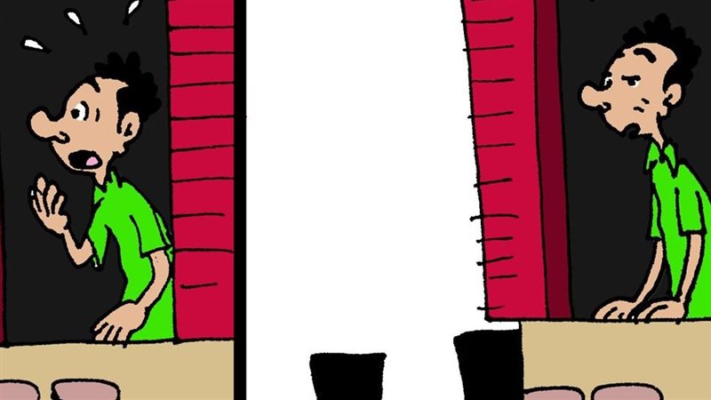 تقلبات الطقس في كاريكاتير