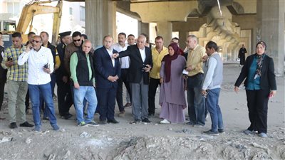 محافظ الجيزة يتفقد طريق وترعة المنصورية (صور)