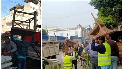 رفع 1090 حالة إشغال طريق مخالف بنطاق 5 مراكز بالبحيرة (صور)