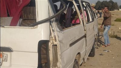 أسماء المصابين في انقلاب ميكروباص أعلى طريق الإسماعيلية السويس