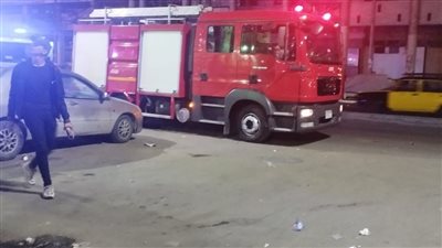 حريق بشقة سكنية بمنطقة المنشية وسط الإسكندرية 