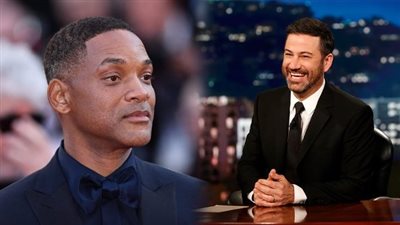 الأوسكار، جيمي كيميل يقفز علي المسرح بالبراشوت ويسخر من ويل سميث 