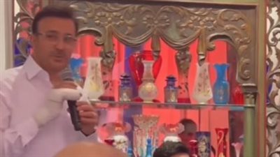 صابر الرباعي يظهر بإصابة في حفل خطبة نجله (فيديو وصور)