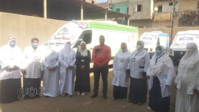 كشف وعلاج بالمجان لـ1325 مواطنًا في قافلة طبية ببني سويف