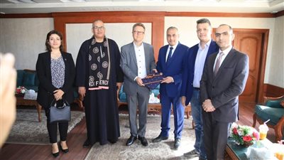 السفير الألماني في ضيافة النائب طارق رضوان بسوهاج